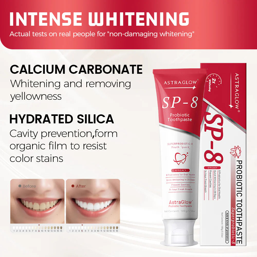 AstraGlow SP-8 toothpaste